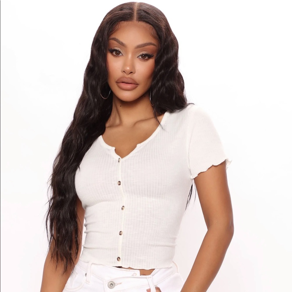 Jenny Button Front Top